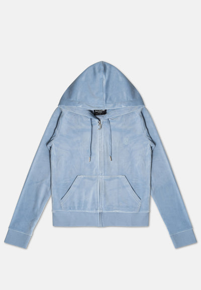 Felpa Robertson Azzurro polvere con cerniera