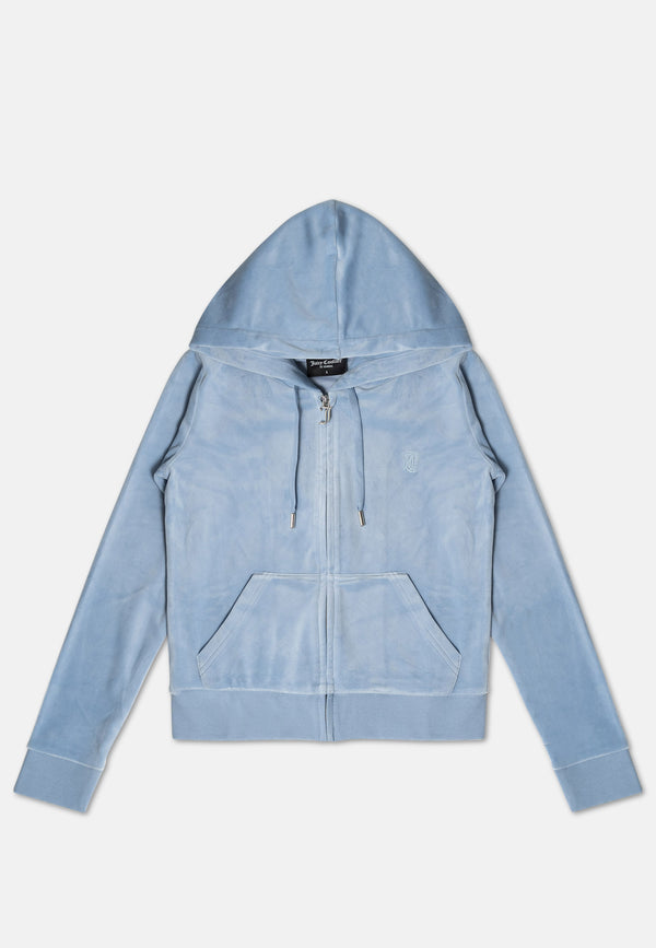 Felpa Robertson Azzurro polvere con cerniera