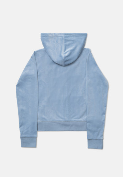 Felpa Robertson Azzurro polvere con cerniera