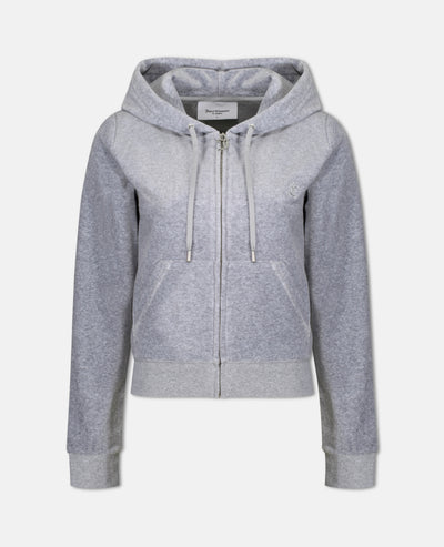 Felpa Robertson Grigio melange con cerniera