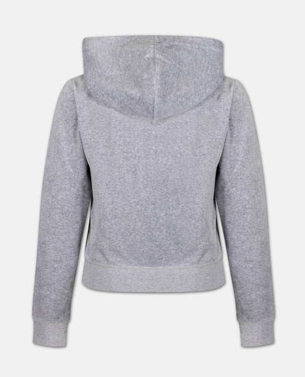 Felpa Robertson Grigio melange con cerniera