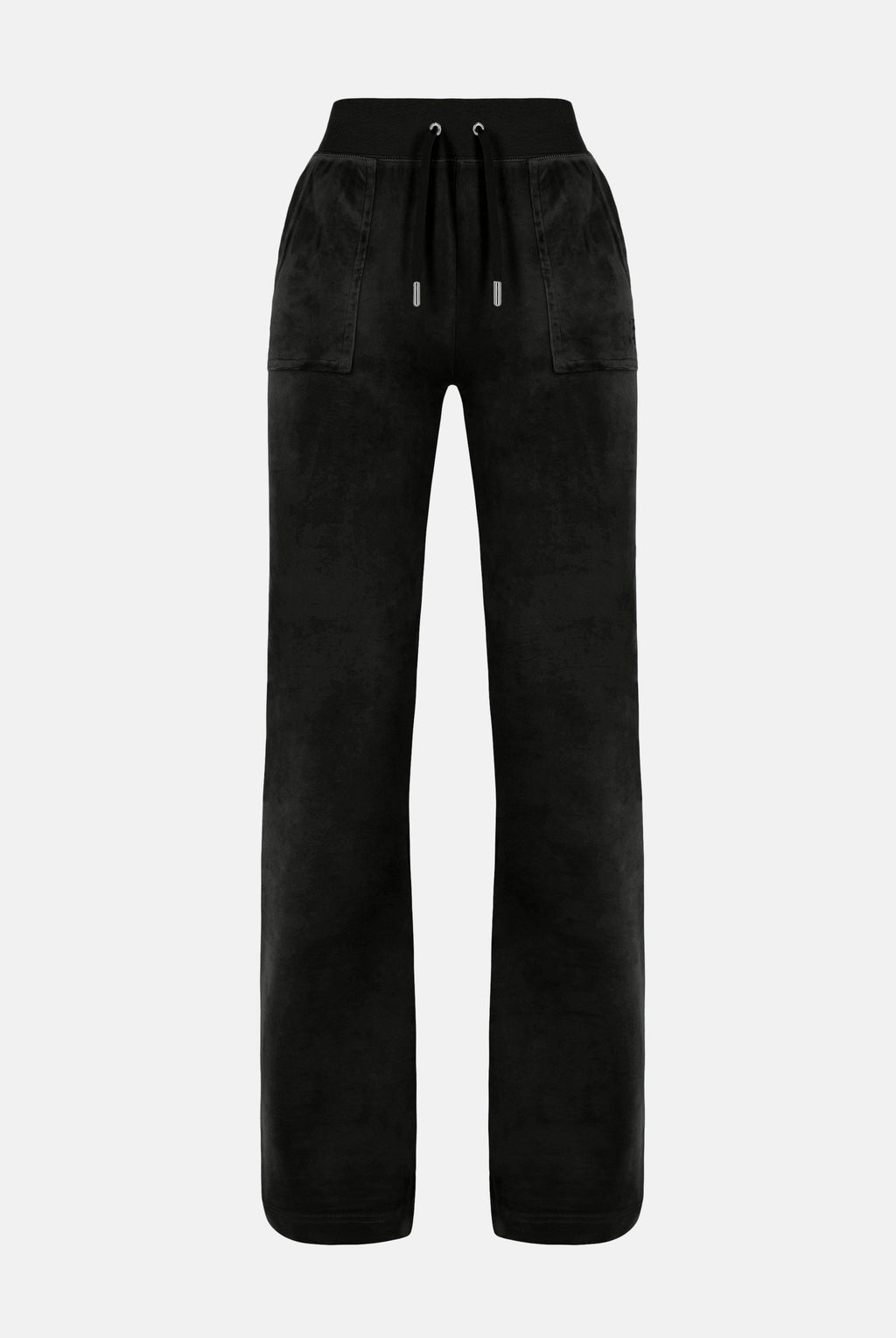 Pantaloni Del Ray Nero a gamba dritta