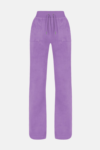Pantaloni Del Ray Lilla a gamba dritta