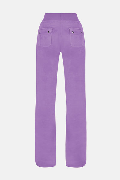 Pantaloni Del Ray Lilla a gamba dritta