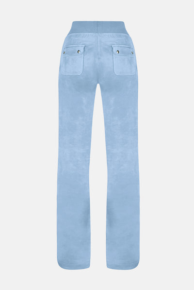 Pantaloni Del Ray Azzurro ghiaccio a gamba dritta