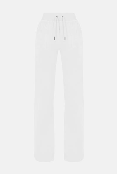 Pantaloni Del Ray Bianco a gamba dritta