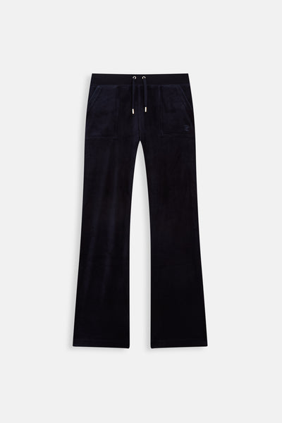 Pantaloni Del Ray Blu notte a gamba dritta