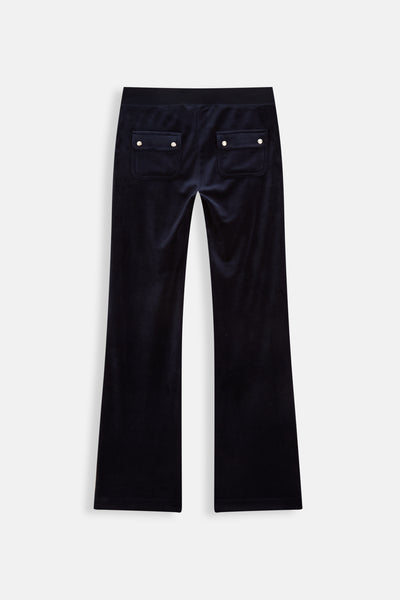 Pantaloni Del Ray Blu notte a gamba dritta
