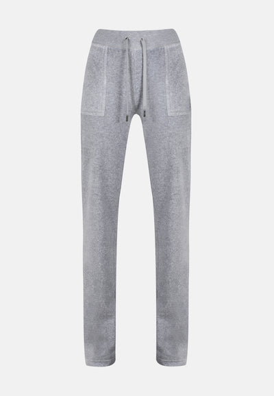 Pantaloni Del Ray Grigio melange a gamba dritta