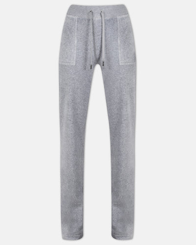 Pantaloni Del Ray Grigio melange a gamba dritta
