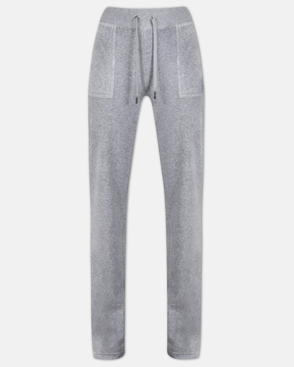Pantaloni Del Ray Grigio melange a gamba dritta