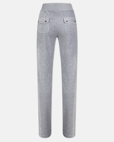 Pantaloni Del Ray Grigio melange a gamba dritta