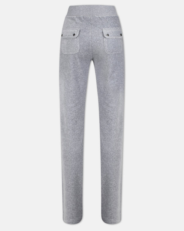 Pantaloni Del Ray Grigio melange a gamba dritta