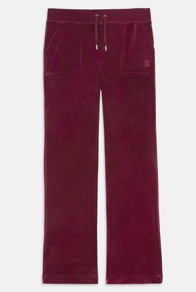 Pantaloni Del Ray Bordeaux a gamba dritta