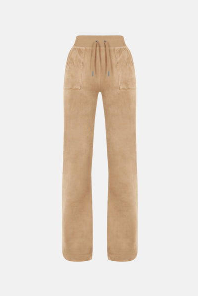 Pantaloni Del Ray Caramello dorato a gamba dritta