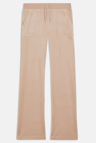 Pantaloni Del Ray Beige talpa a gamba dritta