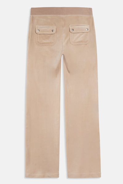 Pantaloni Del Ray Beige talpa a gamba dritta