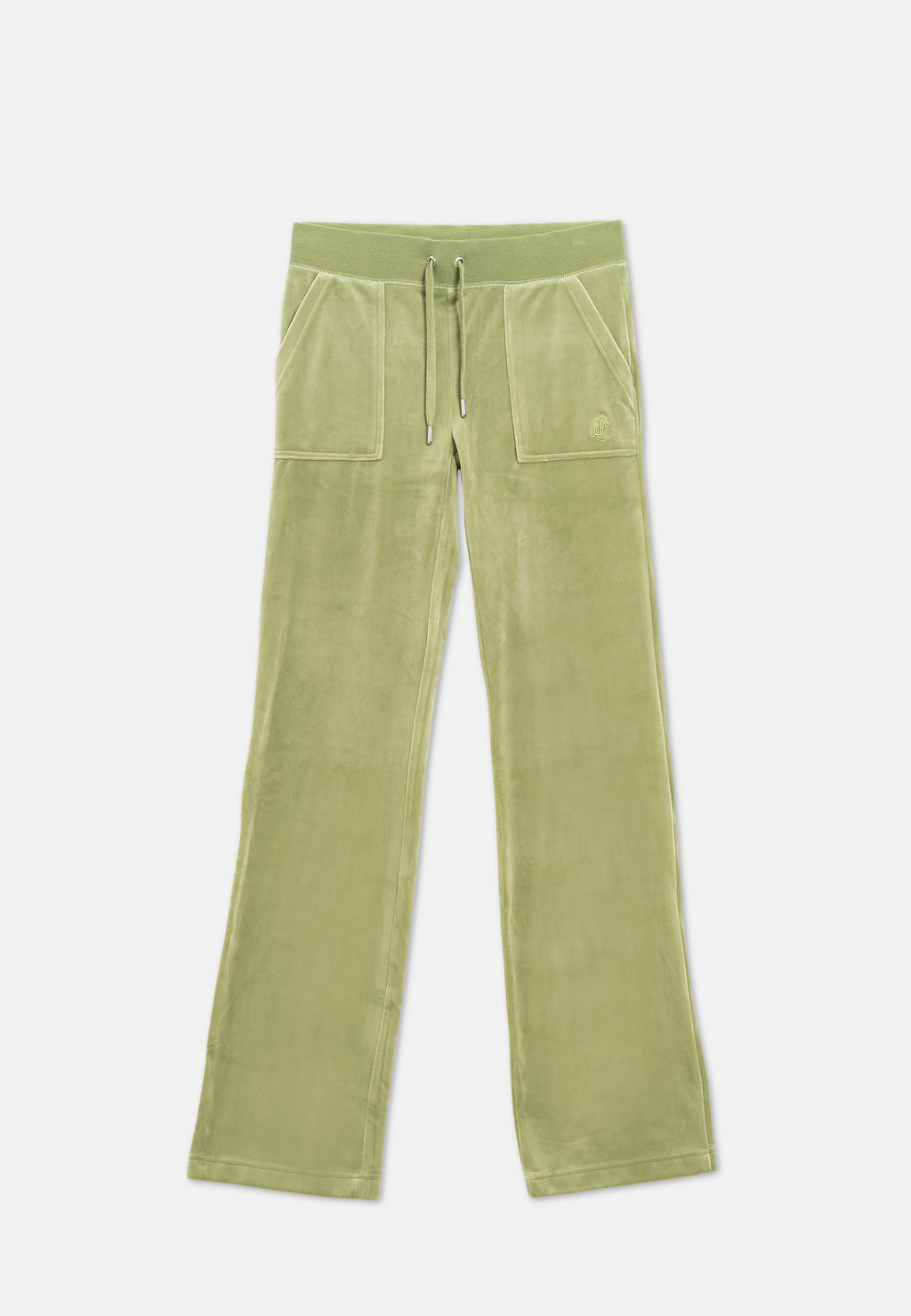 Pantaloni Del Ray Verde salvia a gamba dritta