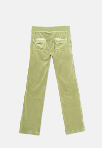 Pantaloni Del Ray Verde salvia a gamba dritta