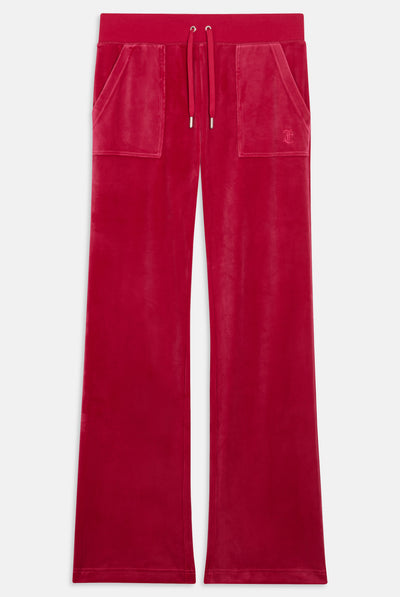 Pantaloni Del Ray Rosso ciliegia a gamba dritta