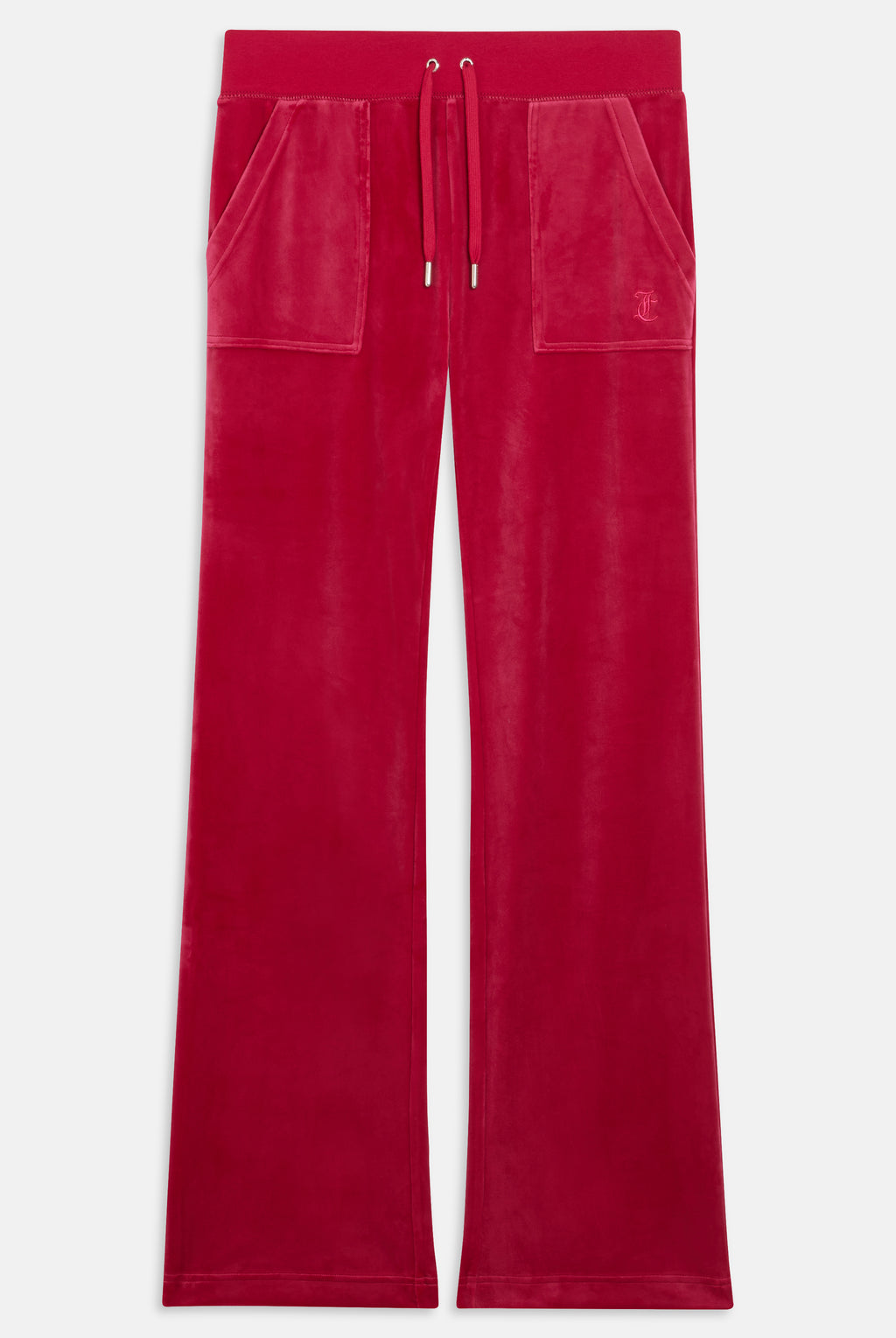Pantaloni Del Ray Rosso ciliegia a gamba dritta