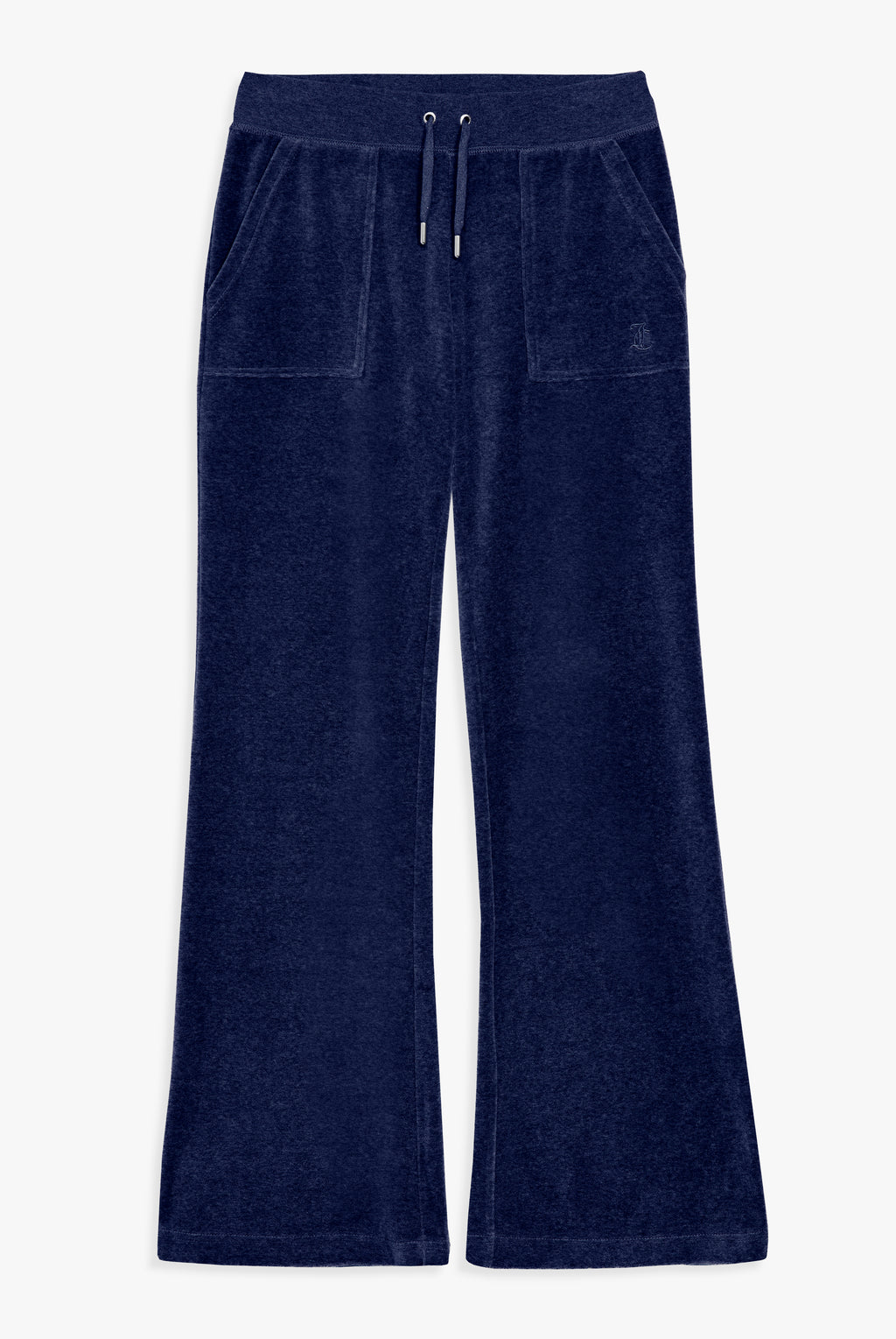Pantalone Layla a zampa a vita bassa Blu Scuro Mélange