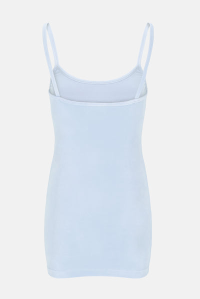 Abito corto Juicy Couture in velluto con spalline sottili e logo in strass colore Azzurro