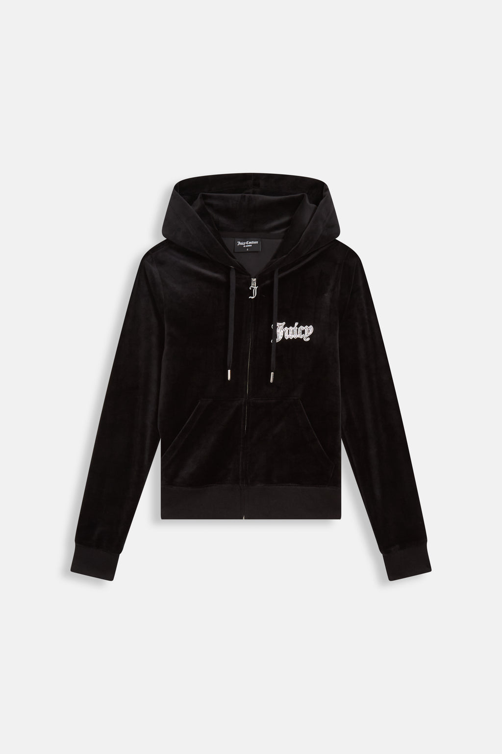 Felpa Robertson Nera con cappuccio e logo con strass
