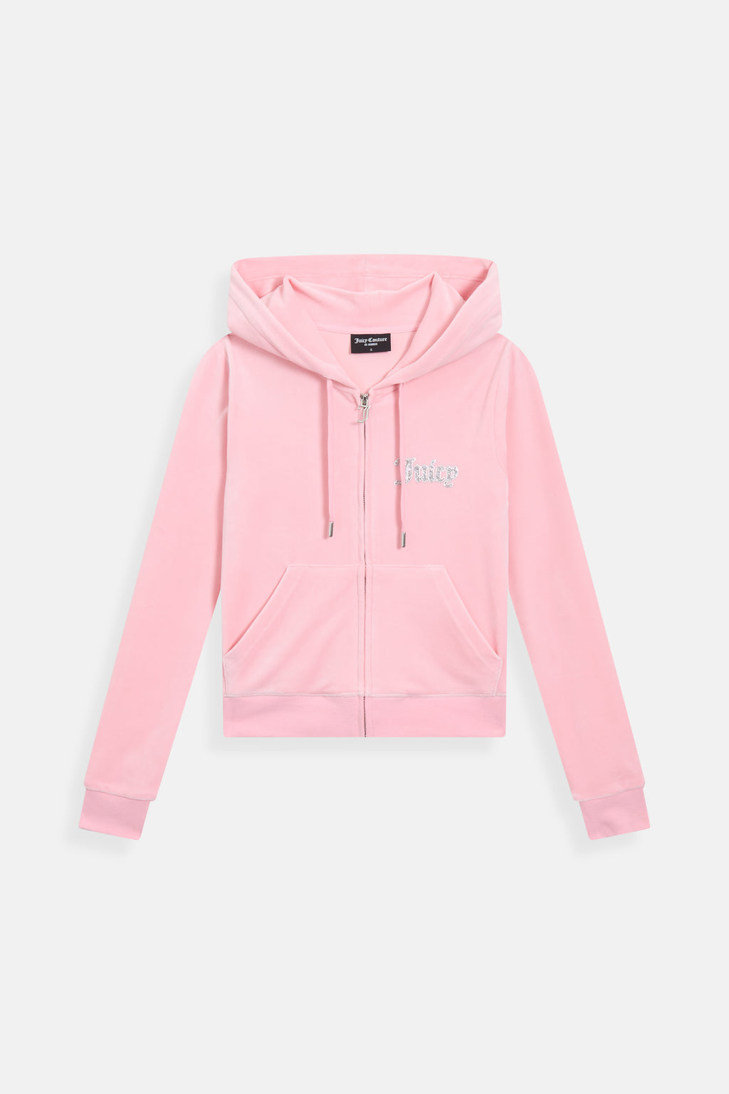 Felpa Robertson Rosa Juicy con cappuccio e logo con strass