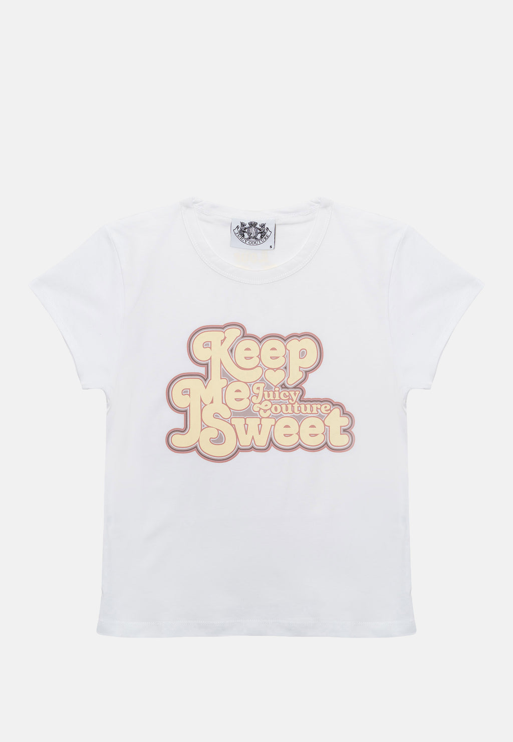 T-shirt Juicy in jersey con stampa lettering frontale colore Bianco