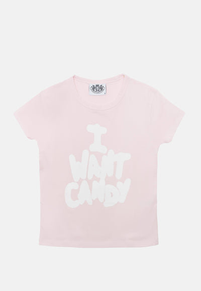 T-shirt Juicy in jersey con stampa lettering frontale colore Rosa