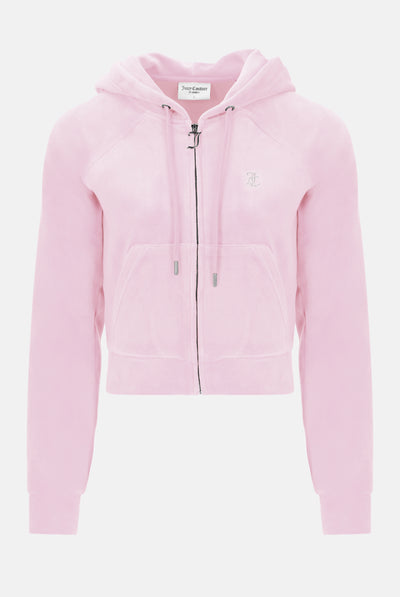 Felpa Madison Rosa ciliegio con logo strass