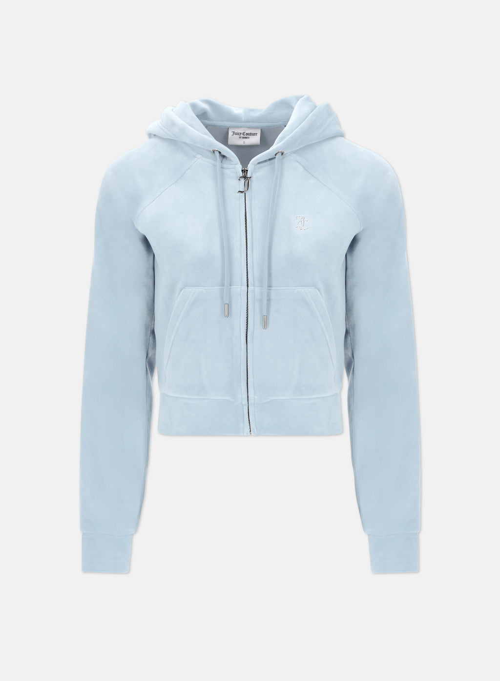 Felpa Madison Celeste con logo strass