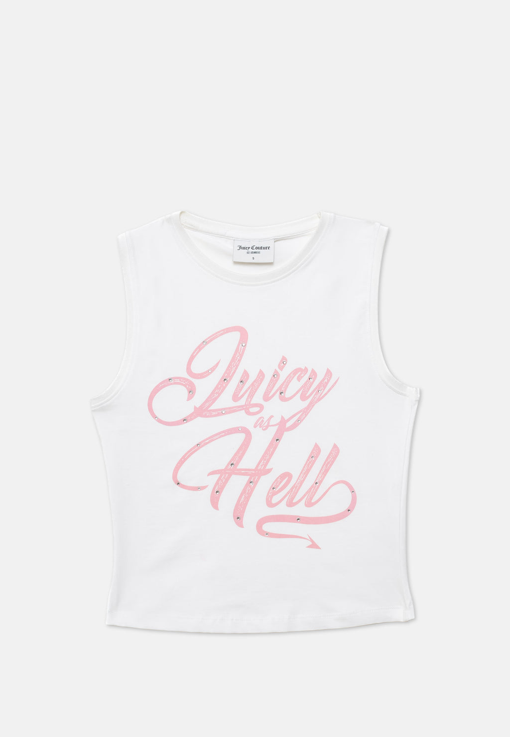 Canotta Bianca con maxi logo Juicy As Hell