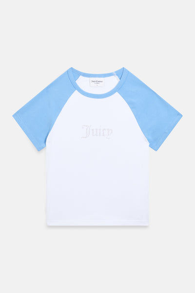 T-Shirt Rayan Bianca con logo strass