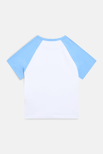 T-Shirt Rayan Bianca con logo strass