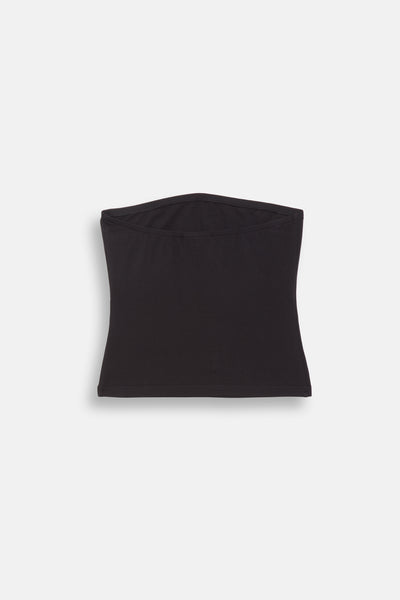 Top Babey Nero con logo strass