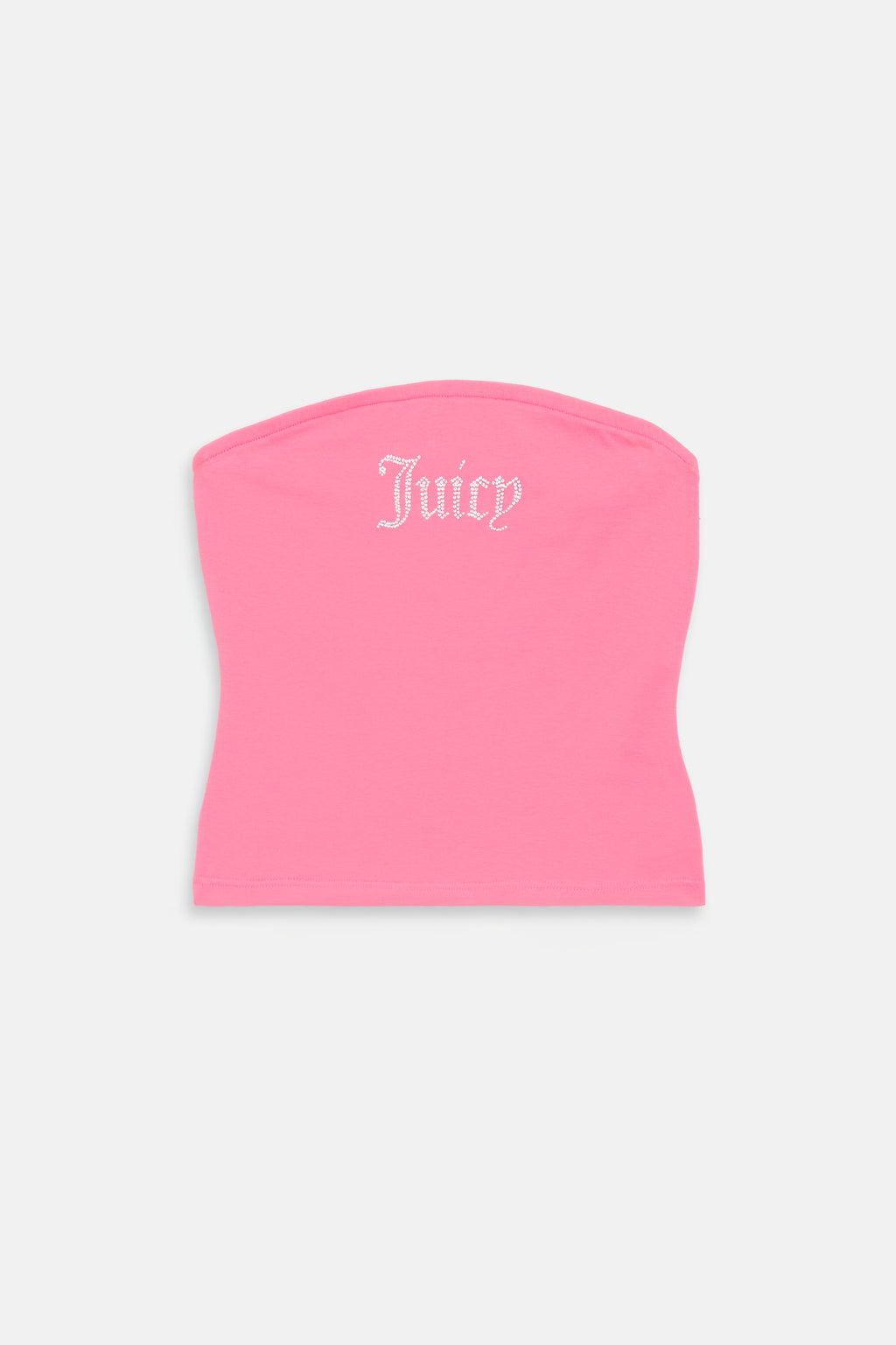 Top Babey Rosa lampone con logo strass