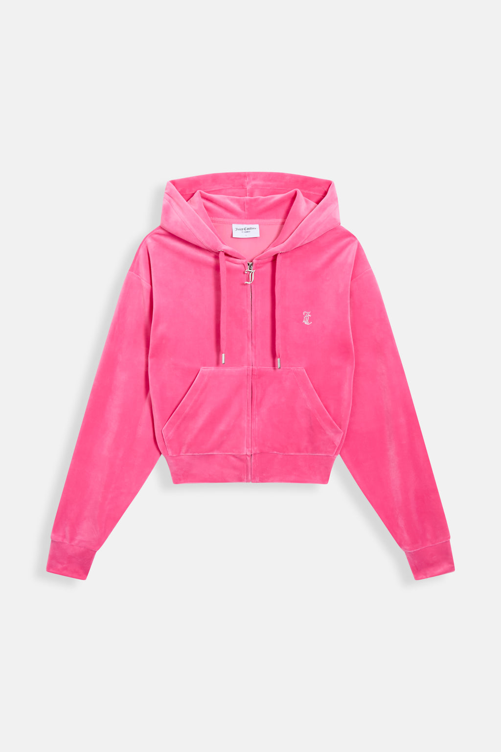 Felpa Iccle Rosa lampone  con maxi logo strass sul retro