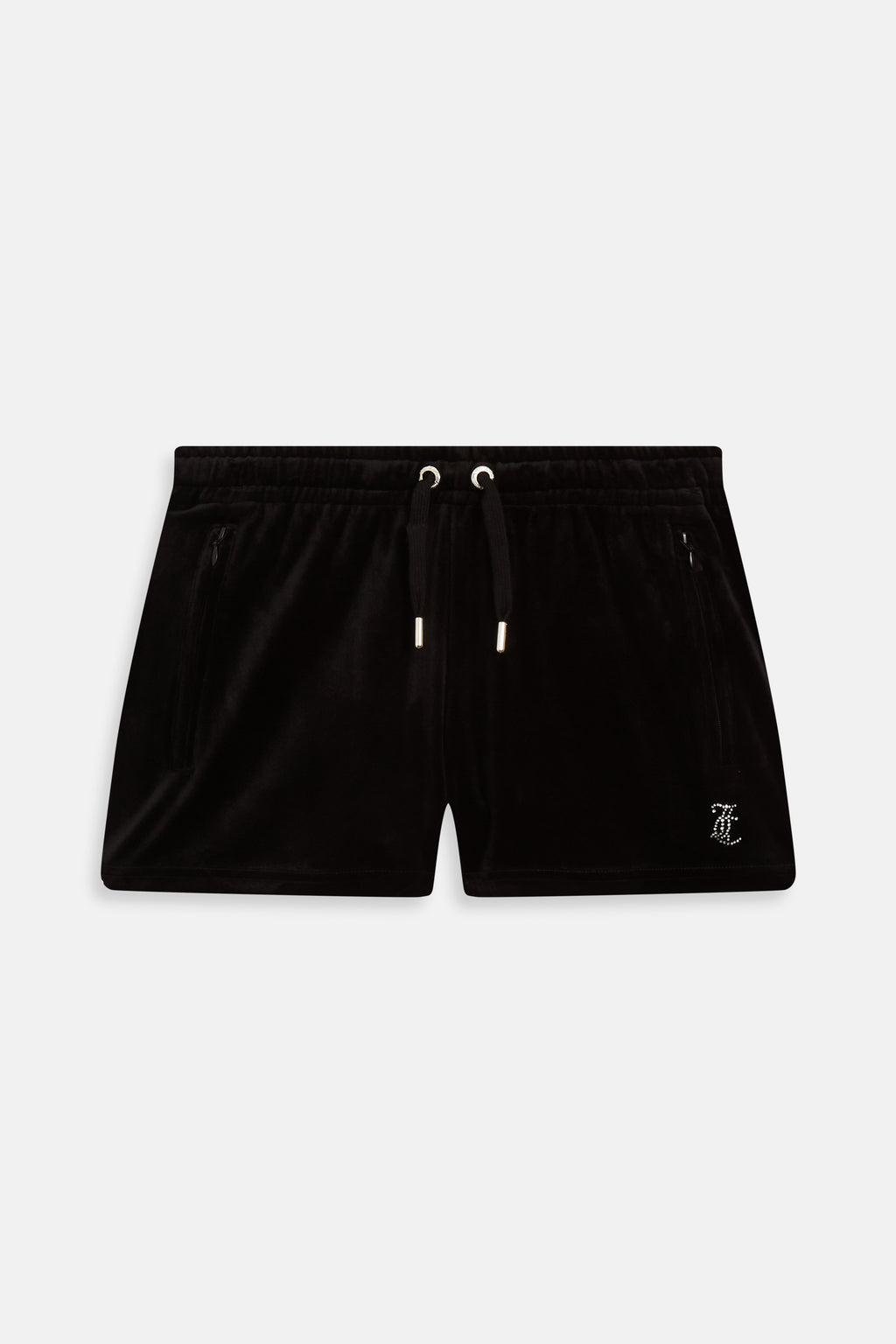 Pantaloncini Tamia Nero con maxi logo strass