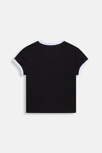 T-Shirt I 'Kiss' Nera con logo
