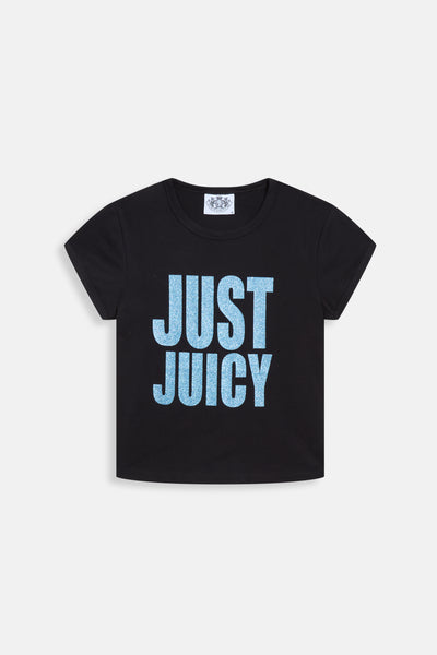 T-Shirt Just Juicy Nera con logo
