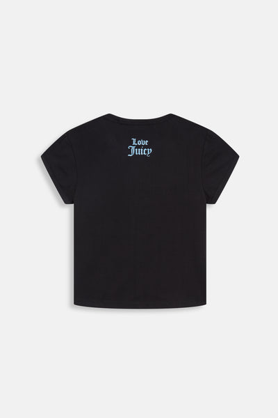 T-Shirt Just Juicy Nera con logo