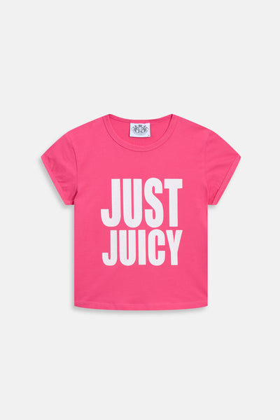 T-Shirt Just Juicy Fuxia con logo