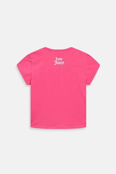 T-Shirt Just Juicy Fuxia con logo