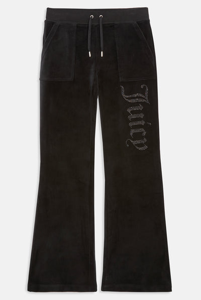 Pantaloni Jewel Nero gamba larga