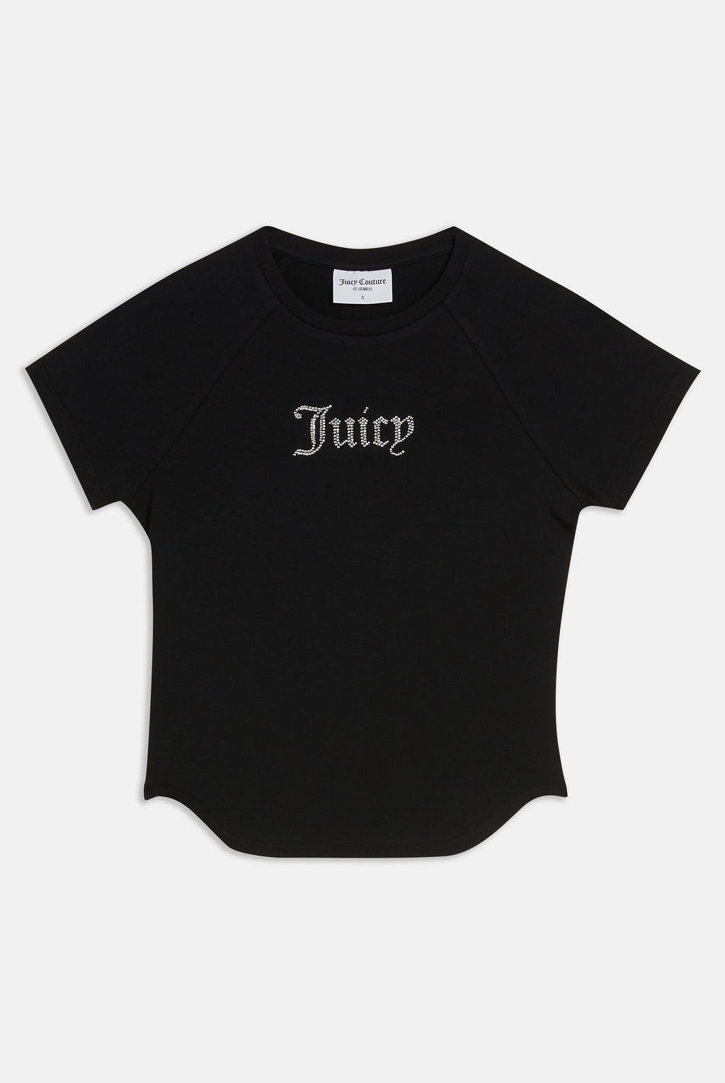 T-Shirt Digi Nera con logo strass