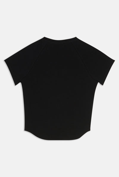 T-Shirt Digi Nera con logo strass