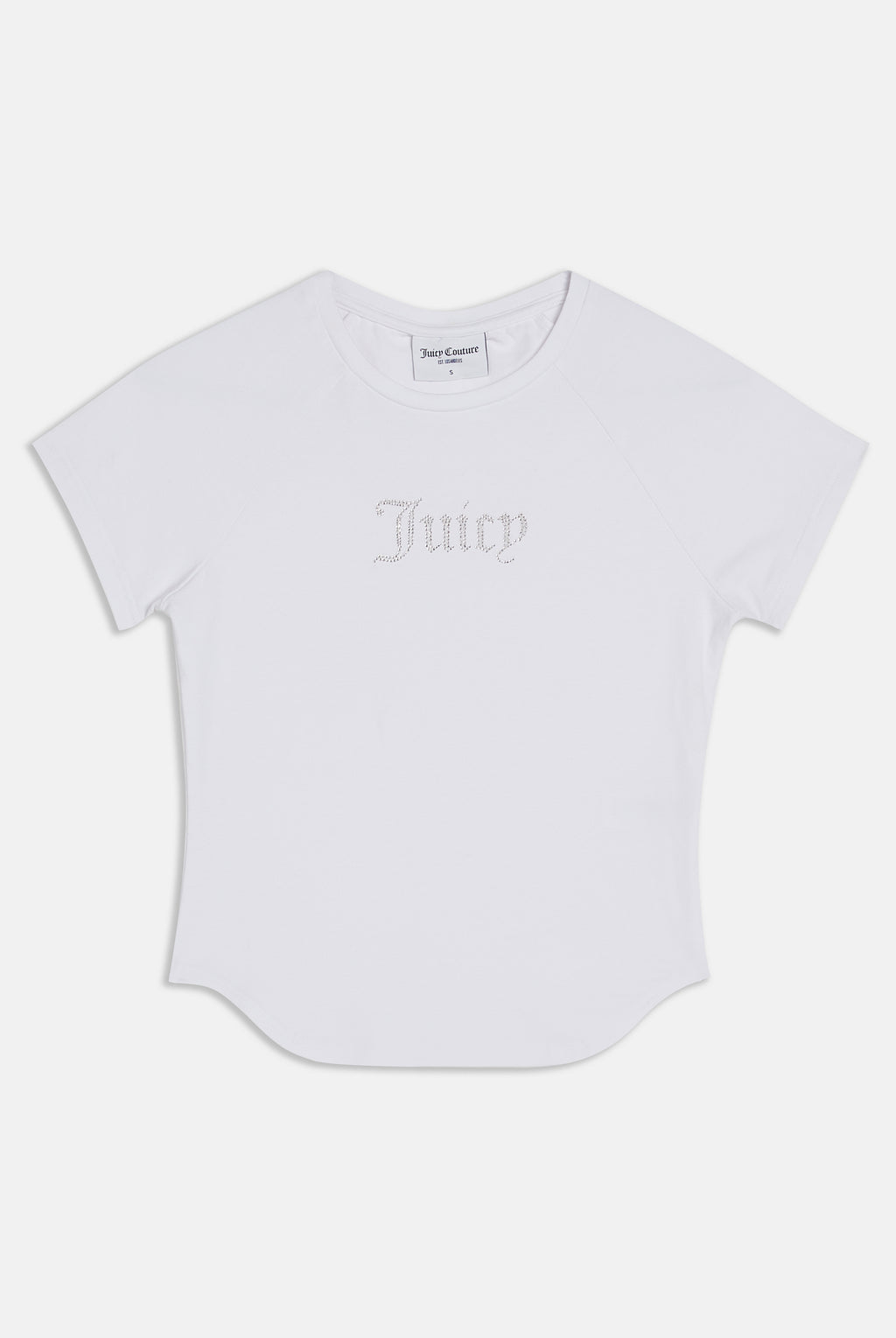T-Shirt Digi Bianca con logo strass