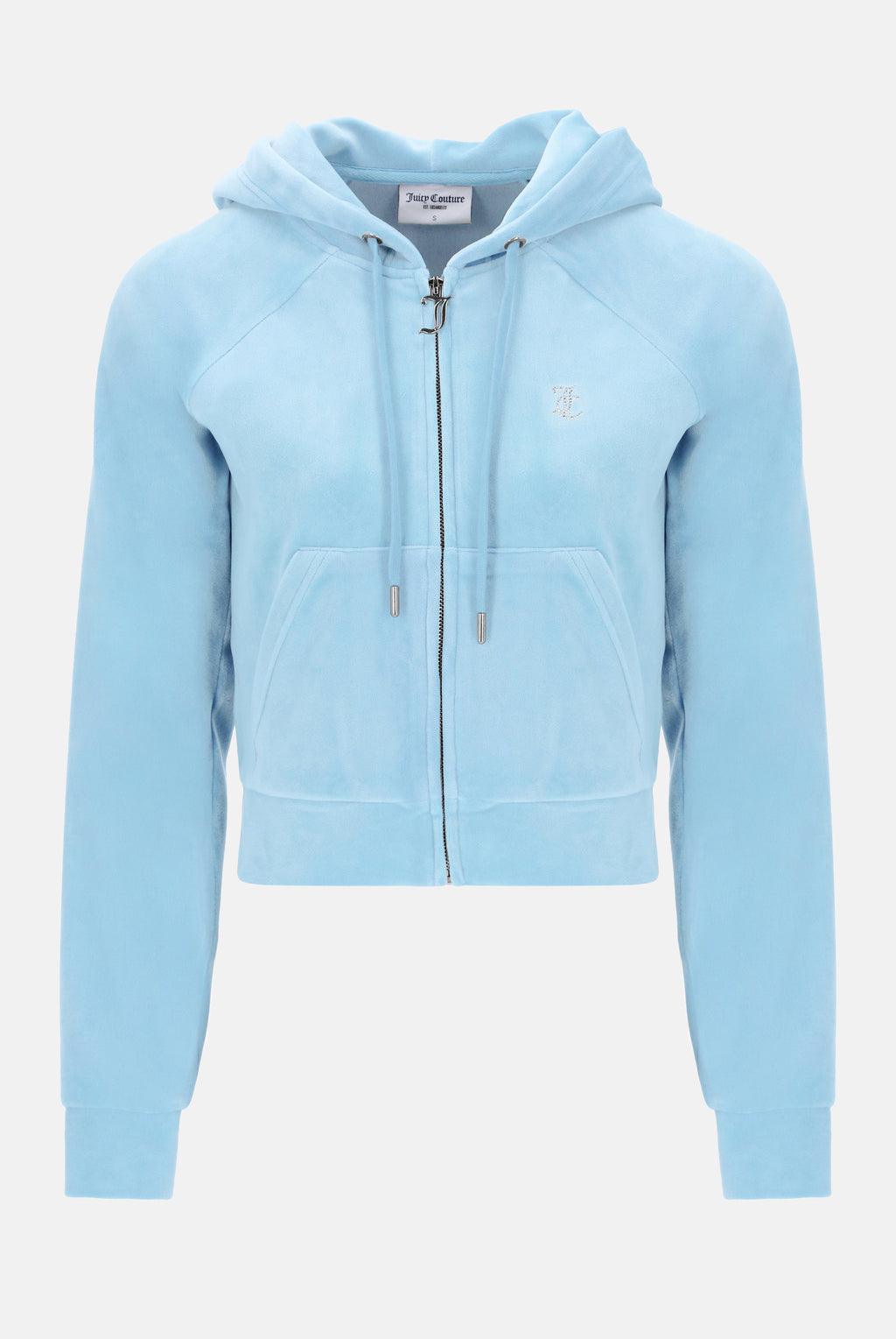 Felpa Madison Celeste con logo strass